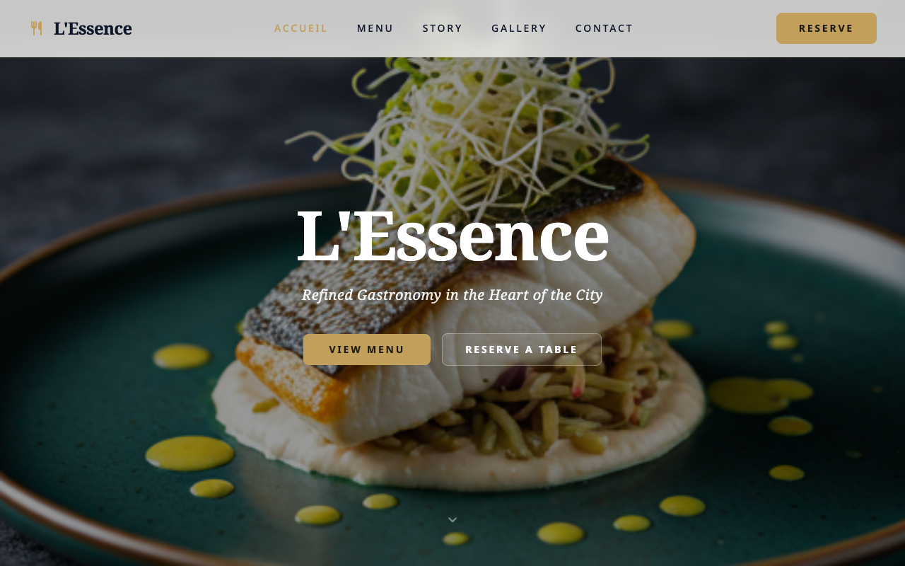 L'Essence Site vitrine